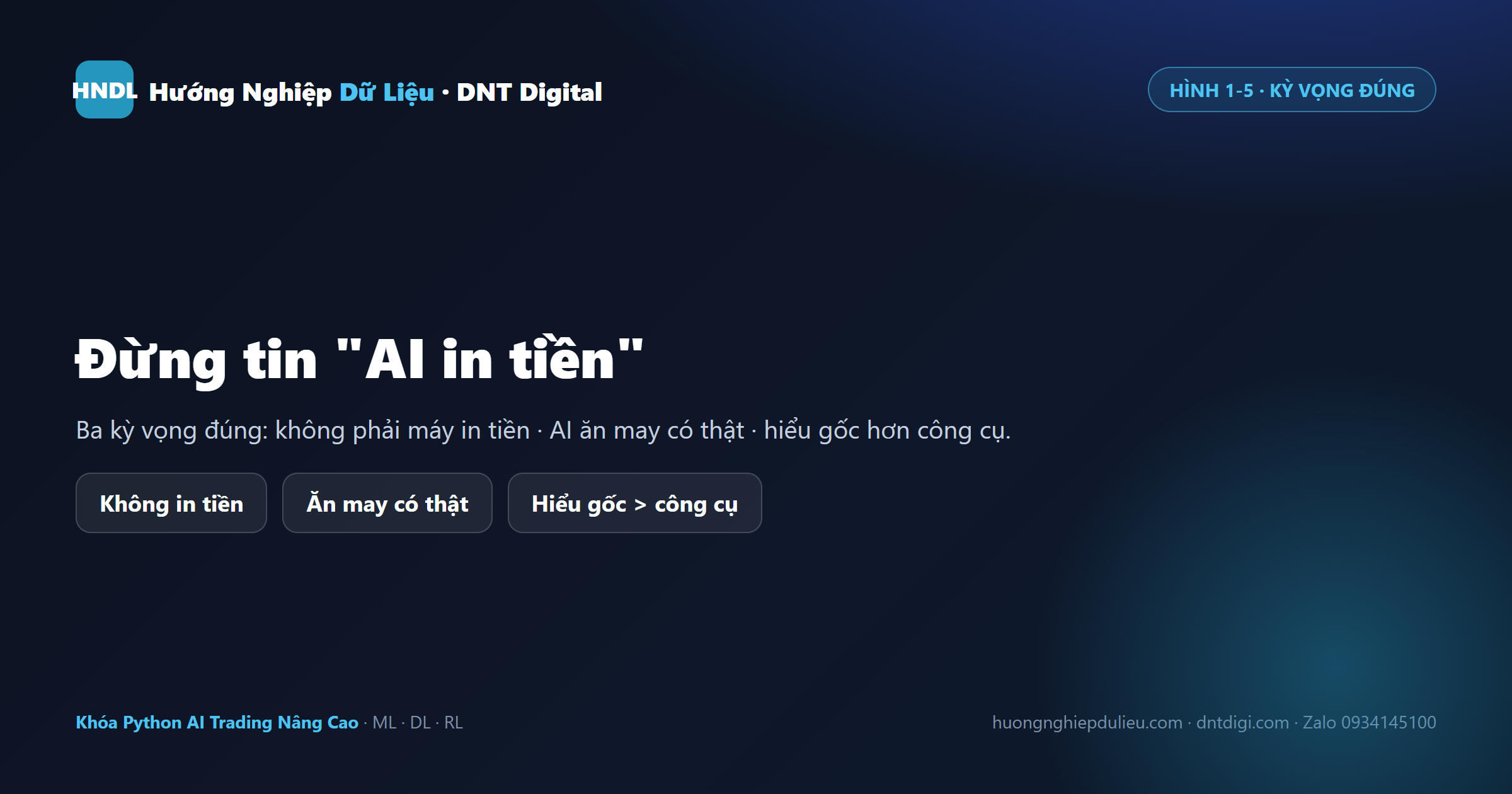 Kỳ vọng đúng về AI Trading: không phải máy in tiền, ăn may có thật, hiểu gốc quan trọng hơn công cụ