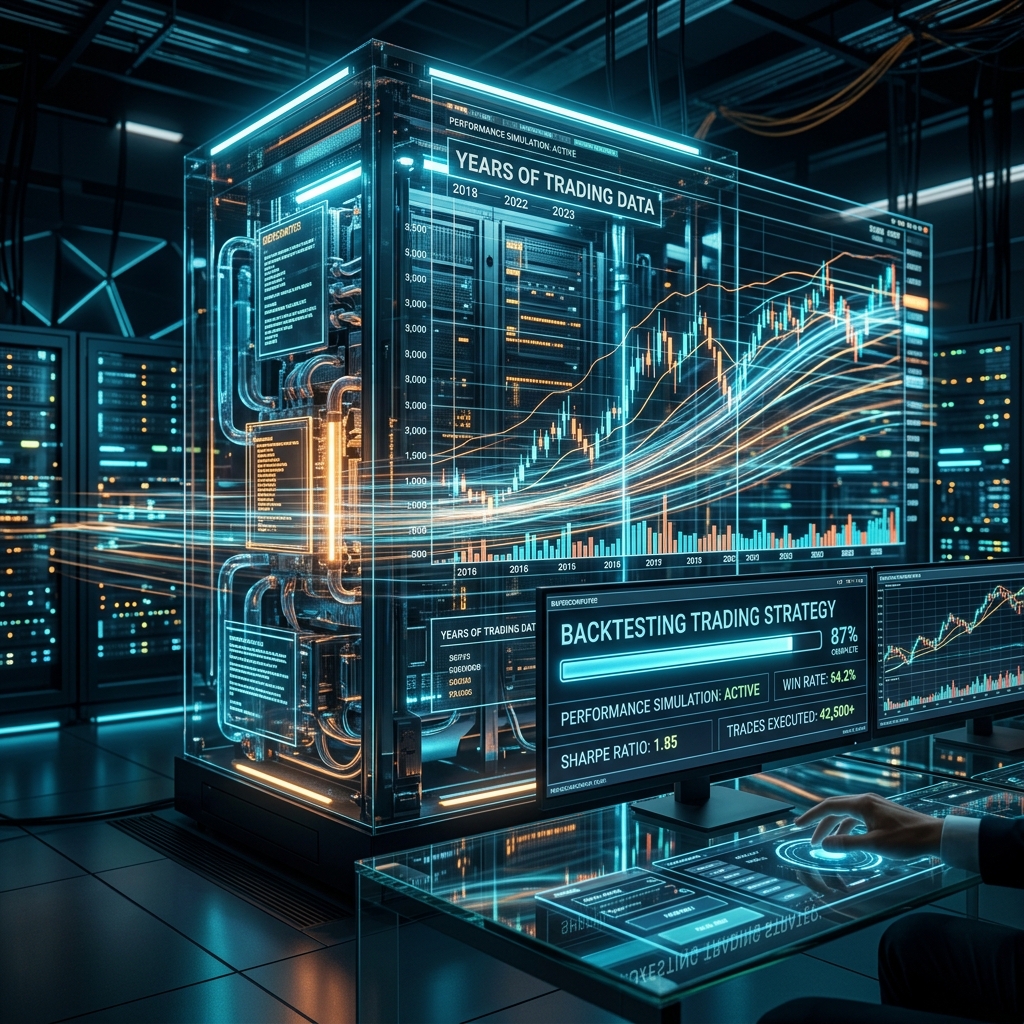 Quá trình Backtest mô phỏng trên siêu máy tính