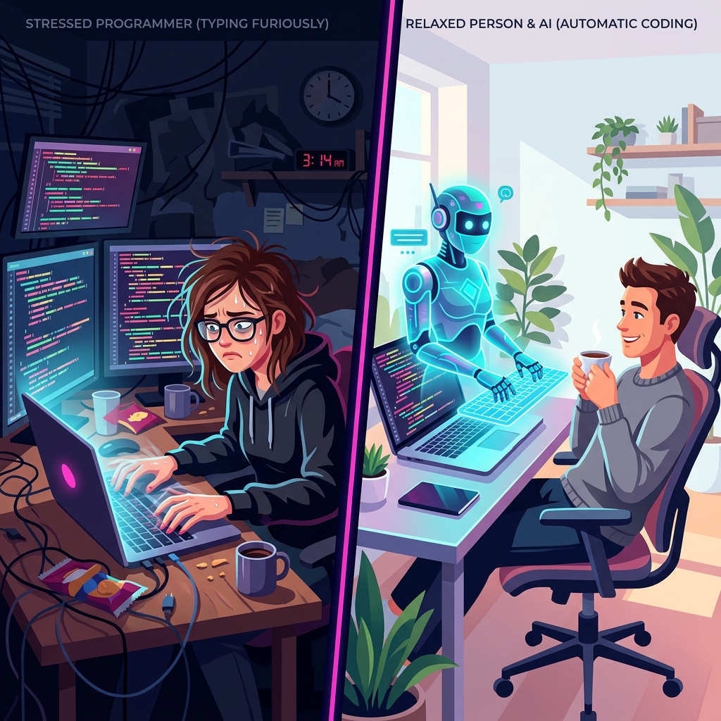 Vibe Coding Illustration