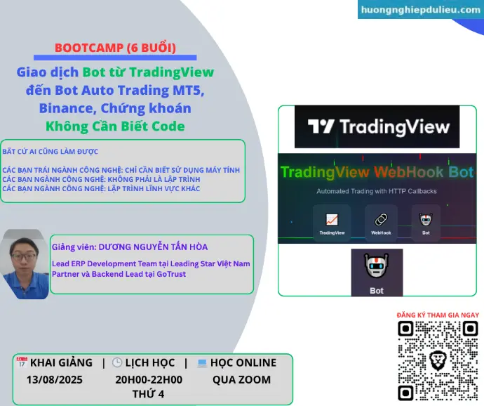 Giao dịch Bot từ TradingViewđến Bot Auto Trading MT5, Binance, Chứng khoán