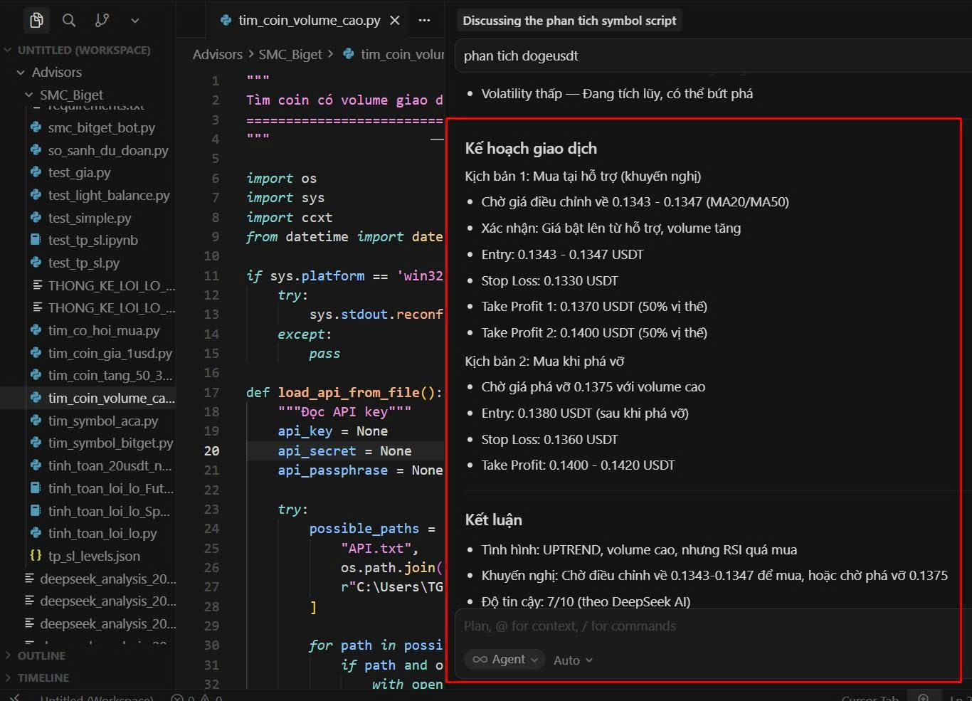 Hỗ trợ phân tích kỹ thuật bằng AI