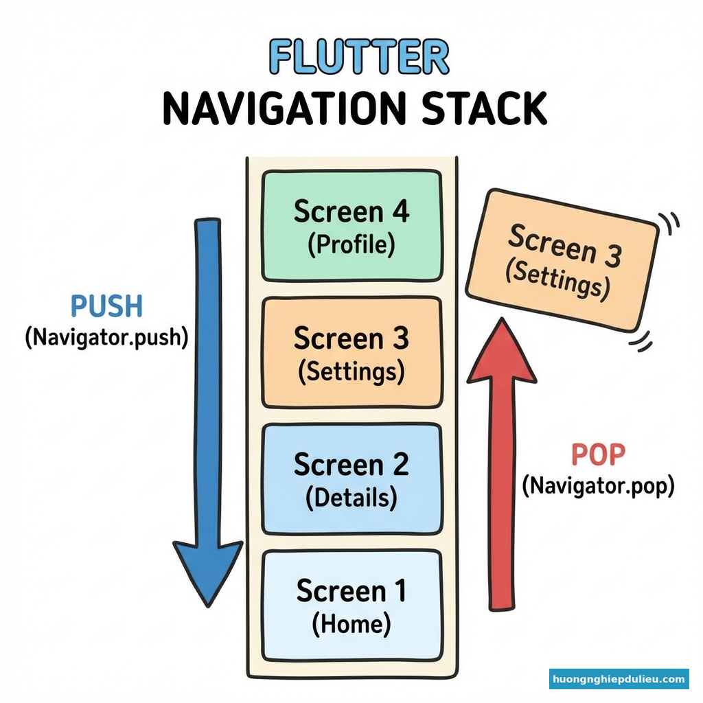 Navigation & Routing trong Flutter: Đi đâu và mang theo gì?