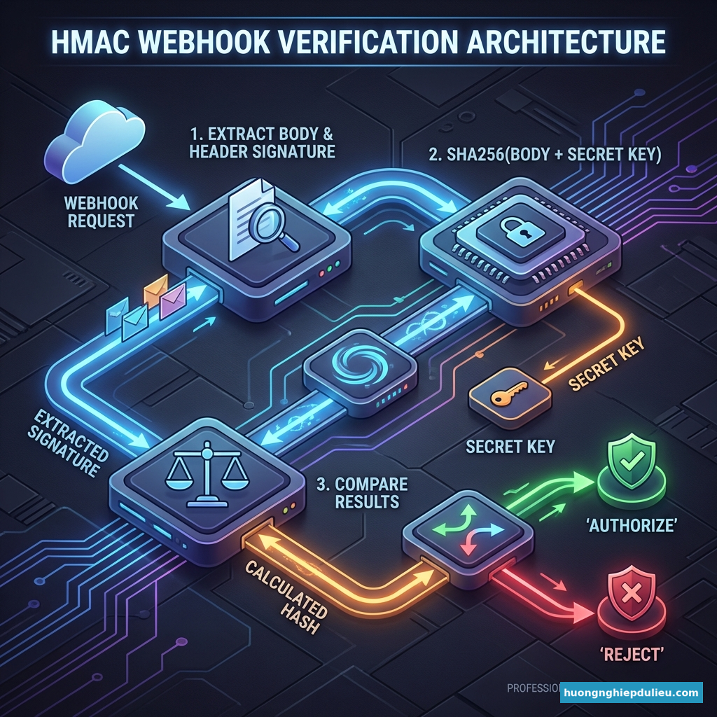 Kiến trúc xác thực HMAC Webhook