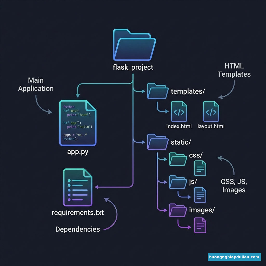 Cấu trúc thư mục dự án Flask chuyên nghiệp