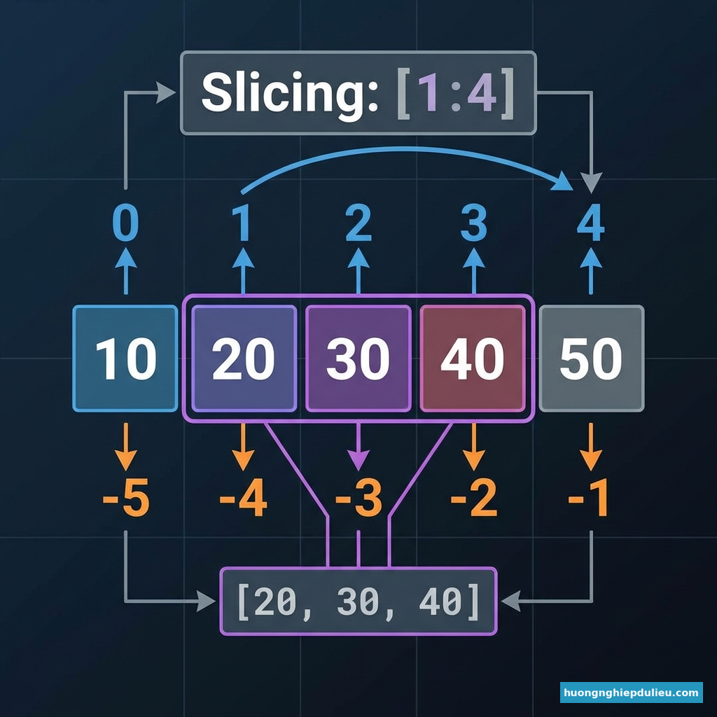 Hướng dẫn Indexing và Slicing trong Python