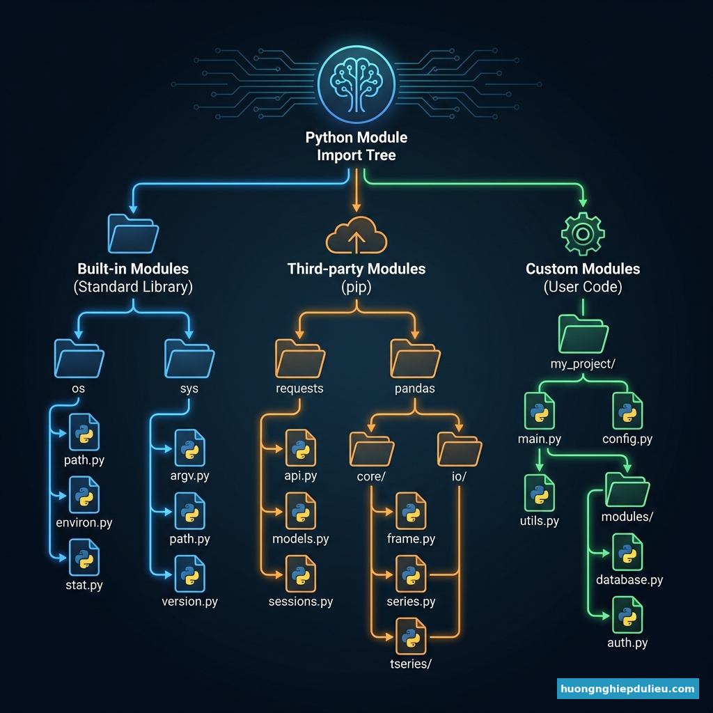 Cây sơ đồ Import Module trong Python