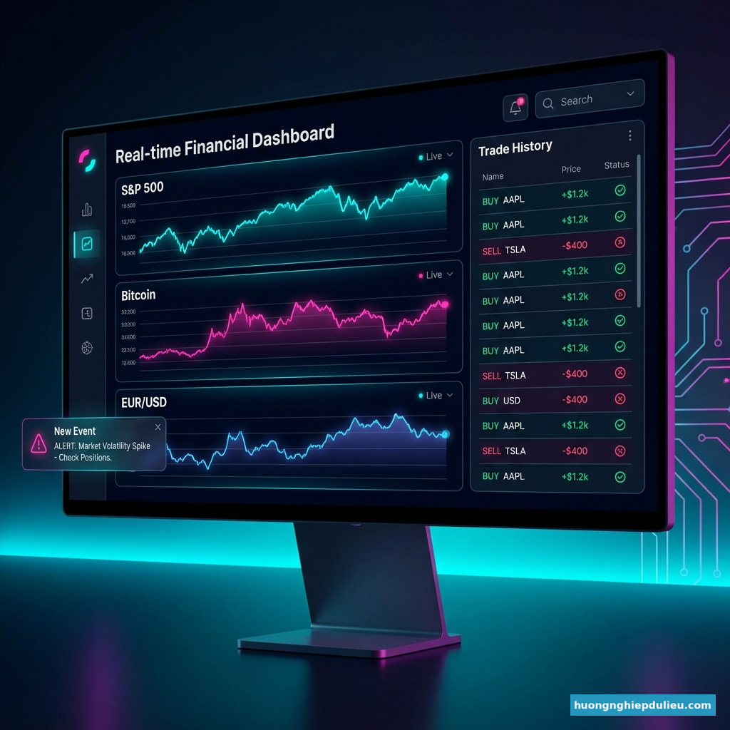 Ứng dụng WebSocket thực tế: Realtime Dashboard & Notification