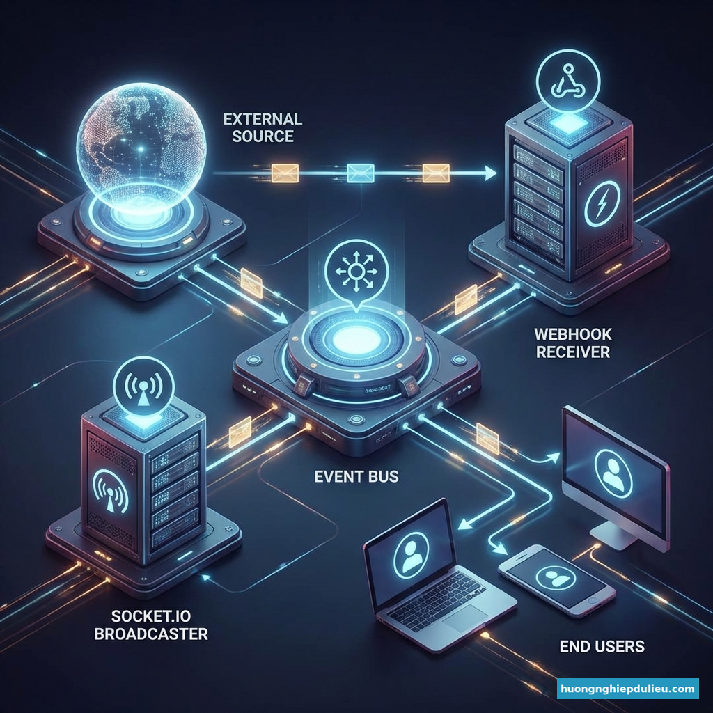 Pipeline luồng dữ liệu thời gian thực chuyên sâu