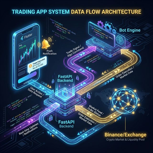 Xây dựng App Trading bằng Flutter (Kết nối Backend Python)