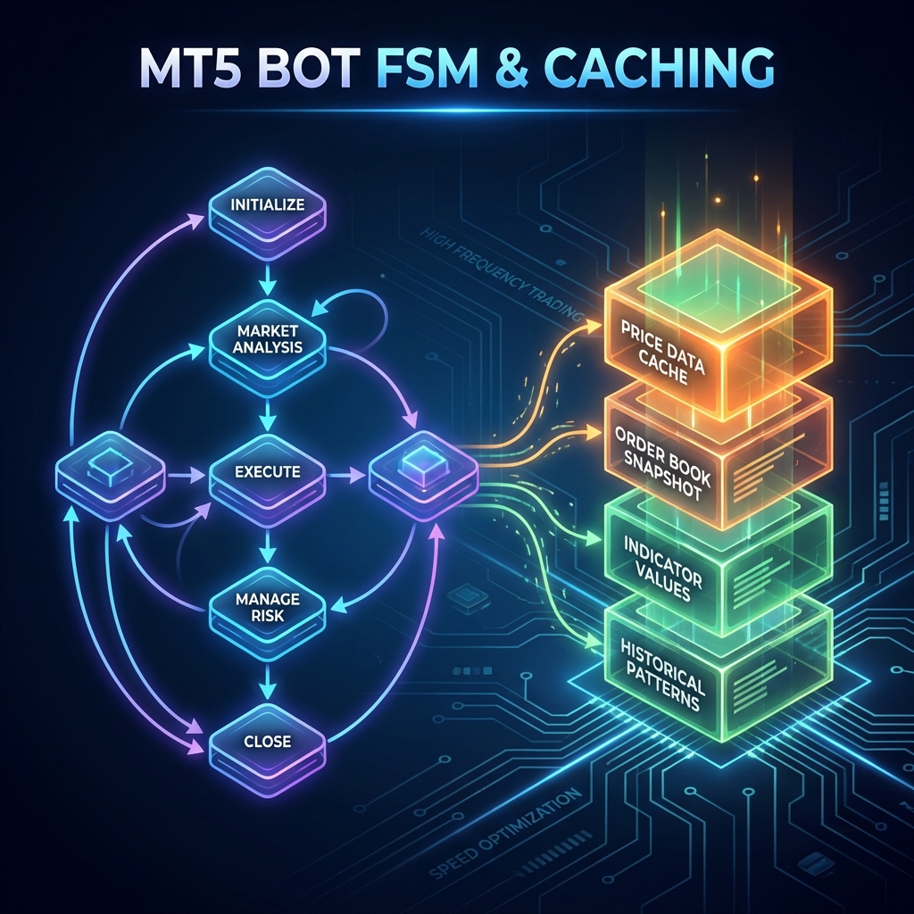 Bot Auto Trading MT5: Tại sao chiến lược FSM lại chạy nhanh? Bí quyết ở Caching