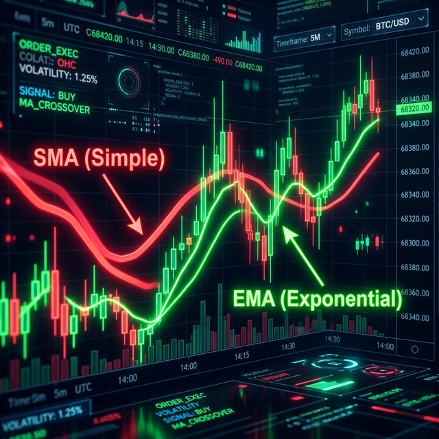 Sự Khác Biệt Giữa SMA và EMA Trong Lập Trình Bot: Đừng Chọn Sai Đường Trung Bình