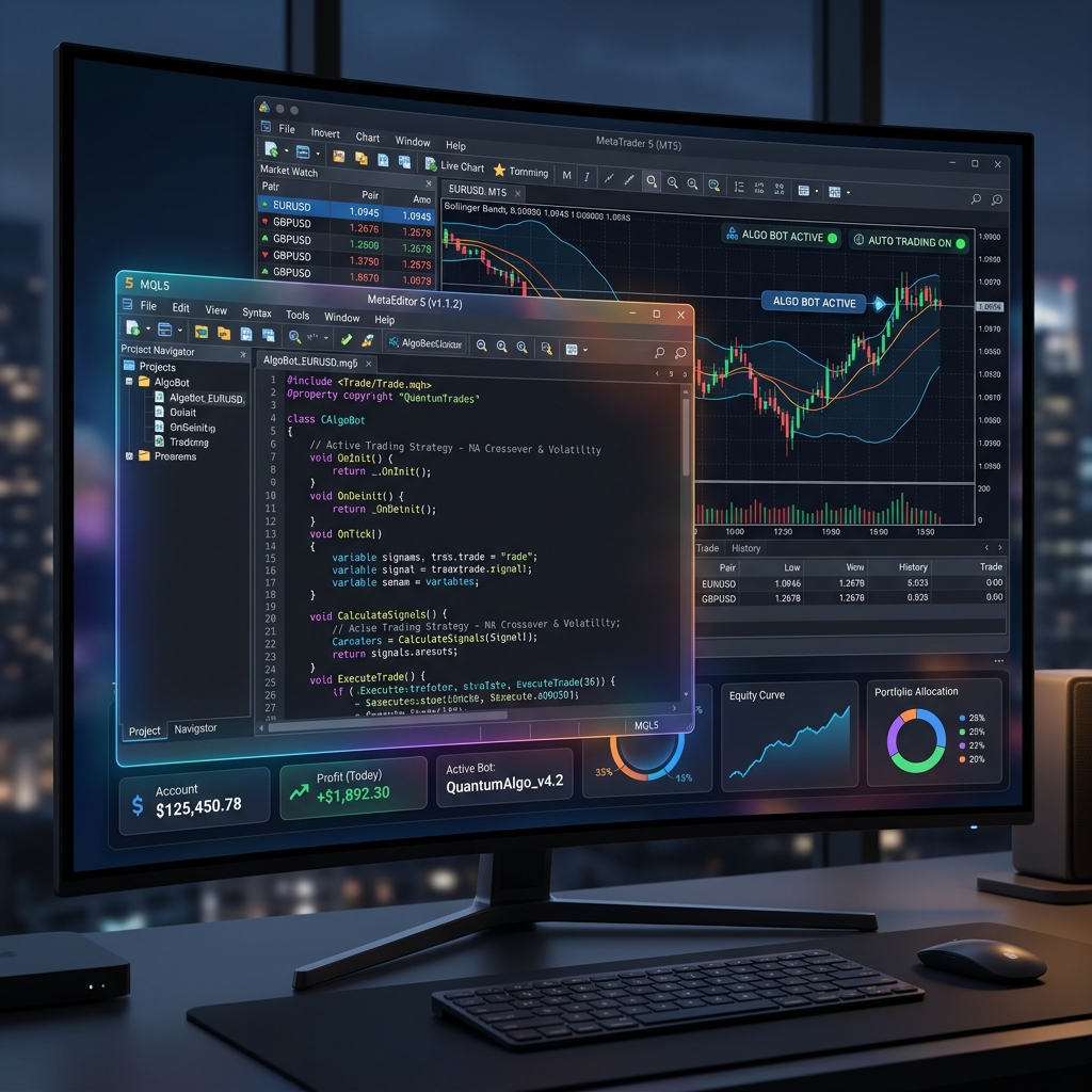 MetaEditor & Trading Bot UI