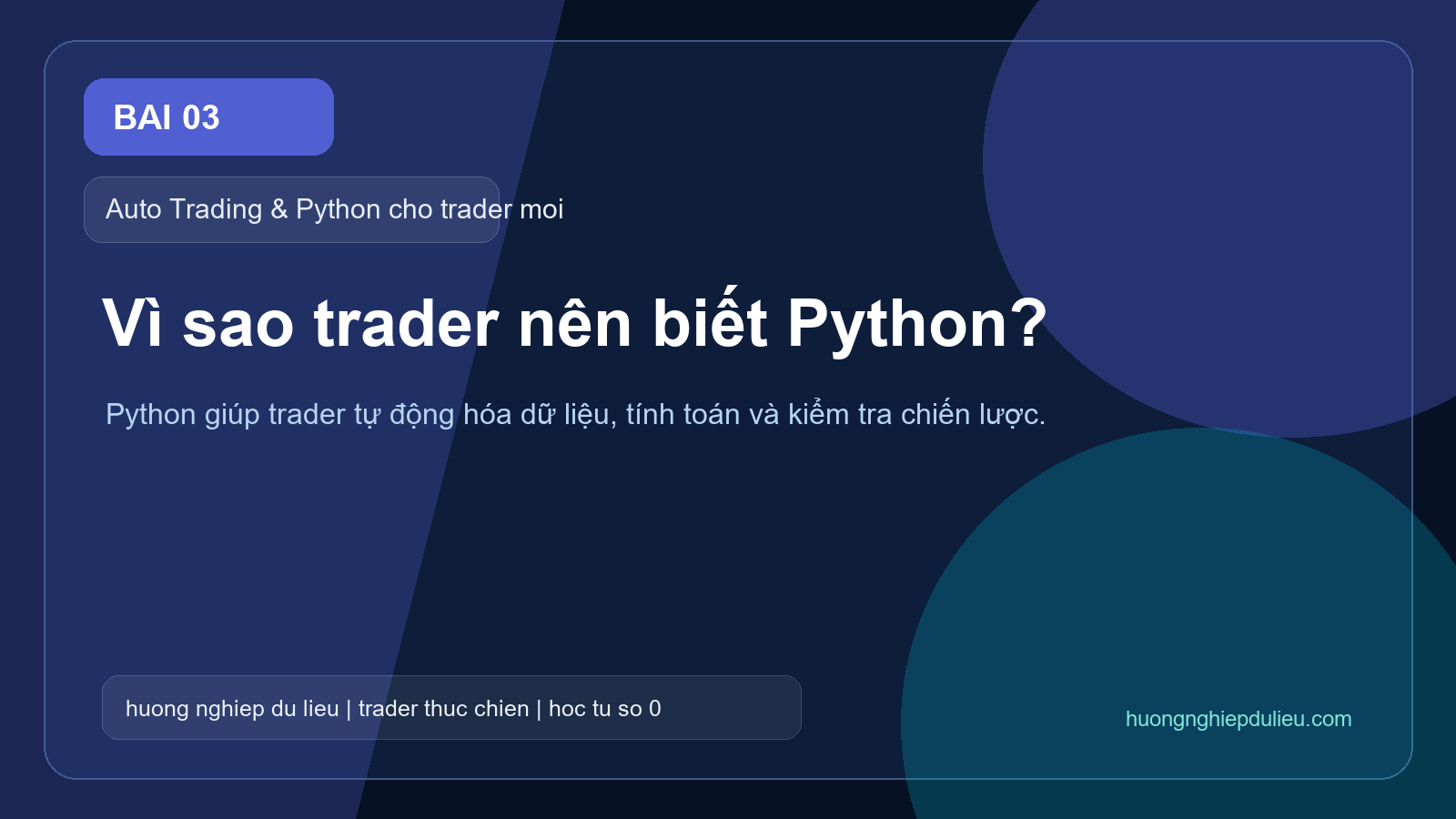 Python dùng để làm gì trong auto trading?
