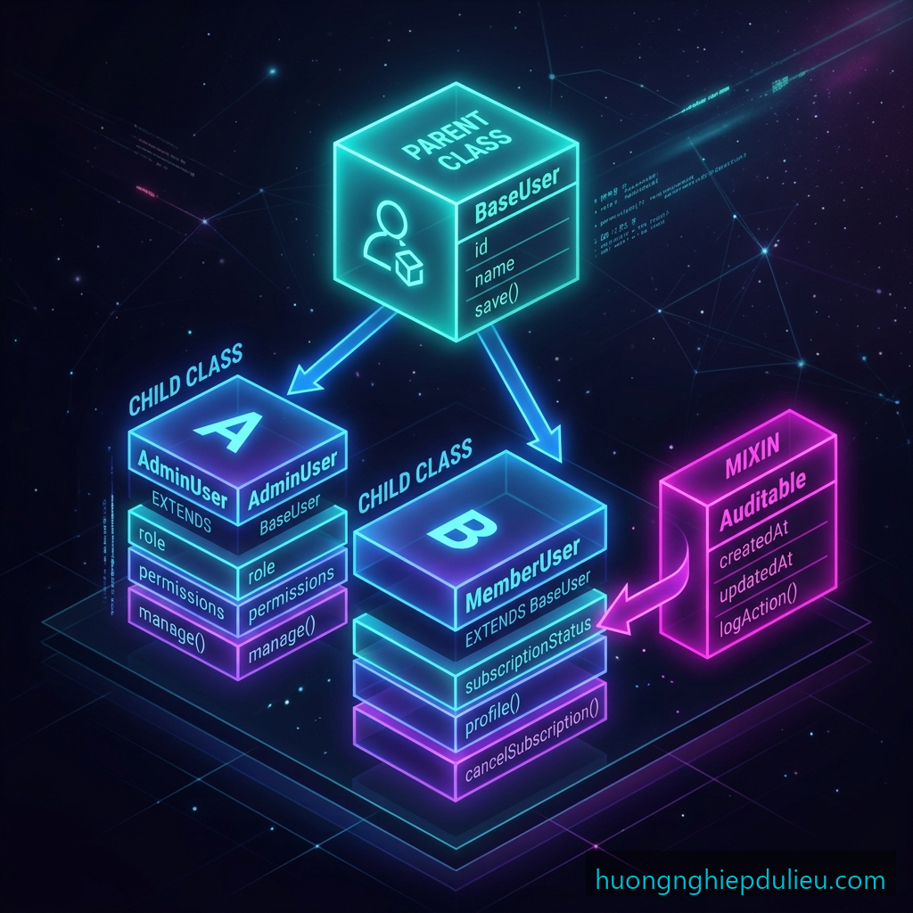 Lập Trình Hướng Đối Tượng (OOP) Nâng Cao Trong Dart: Class, Abstract Class Và Mixin