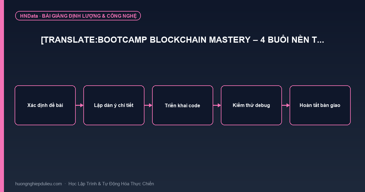 Bootcamp Blockchain Mastery – 4 buổi nền tảng đến thực chiến