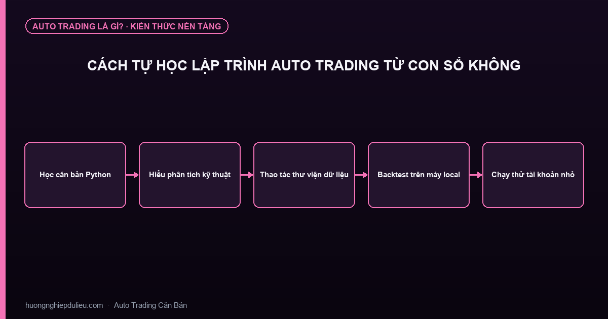 Cách Tự Học Lập Trình Auto Trading Từ Con Số Không