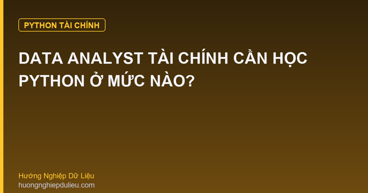 Data Analyst Tài Chính Cần Học Python Ở Mức Nào?
