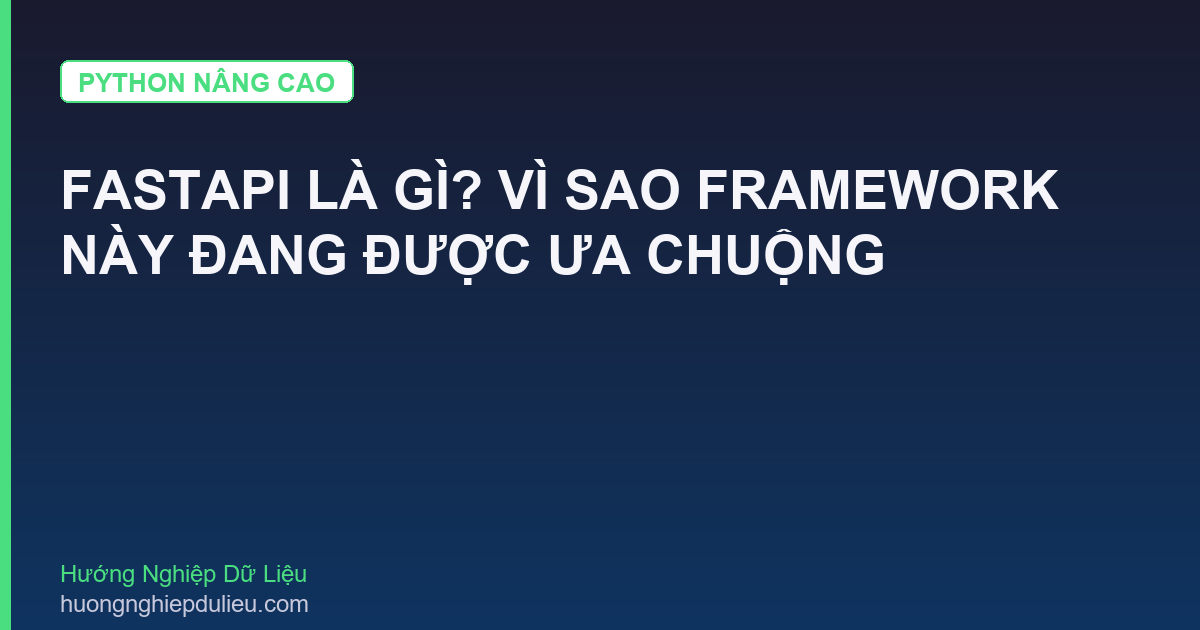FastAPI Là Gì? Vì Sao Framework Này Đang Được Ưa Chuộng