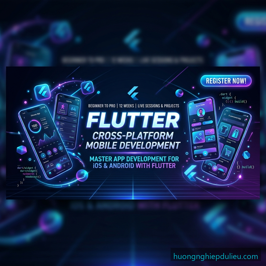 Khóa Học Lập Trình Flutter Đa Nền Tảng – Từ Cơ Bản Đến Thực Chiến
