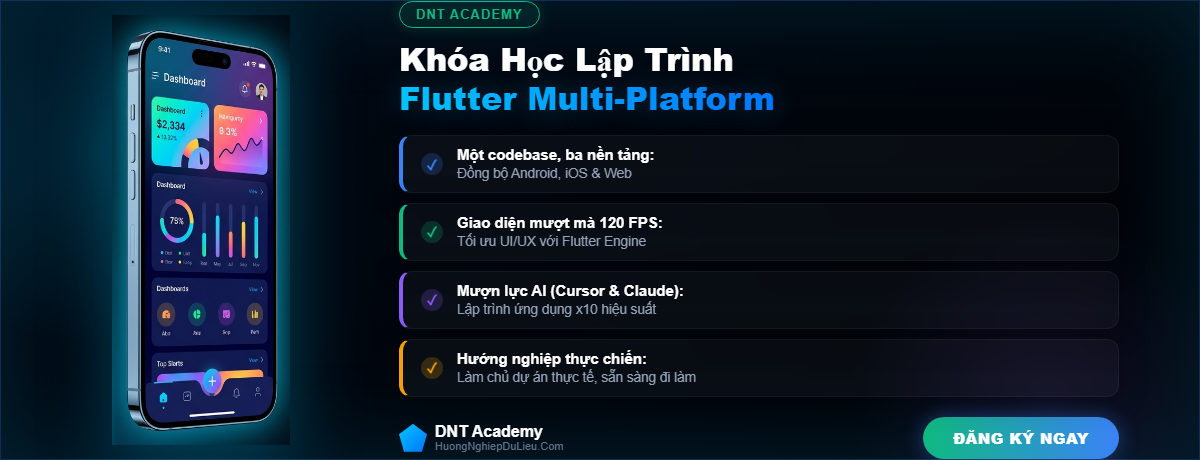 Lộ Trình (Roadmap) Trở Thành Lập Trình Viên Flutter Chuyên Nghiệp 2026 Từ Con Số 0