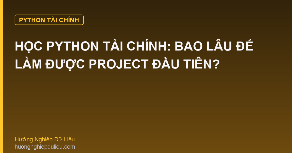 Học Python Tài Chính: Bao Lâu Để Làm Được Project Đầu Tiên?
