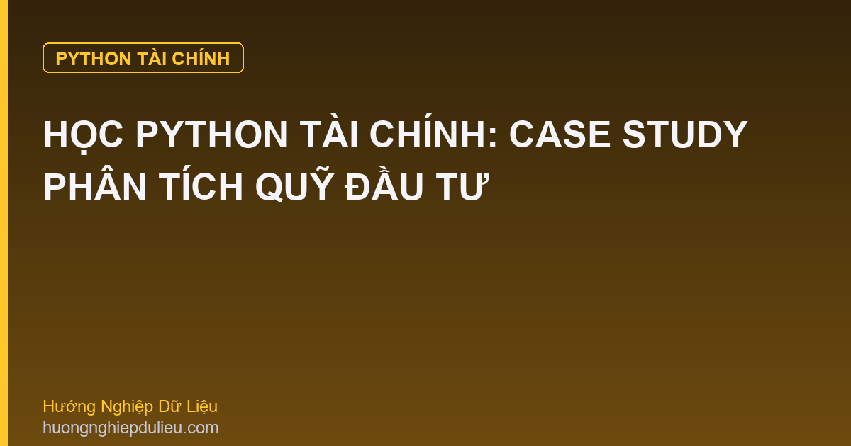 Học Python Tài Chính: Case Study Phân Tích Quỹ Đầu Tư