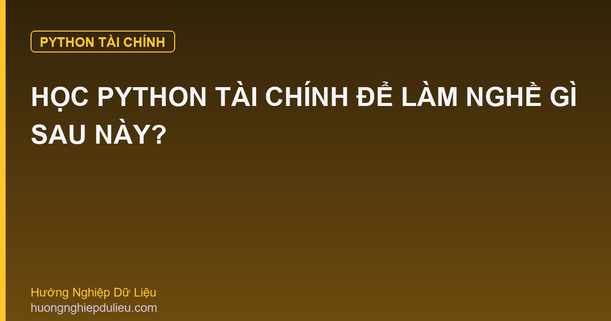 Học Python Tài Chính Để Làm Nghề Gì Sau Này?