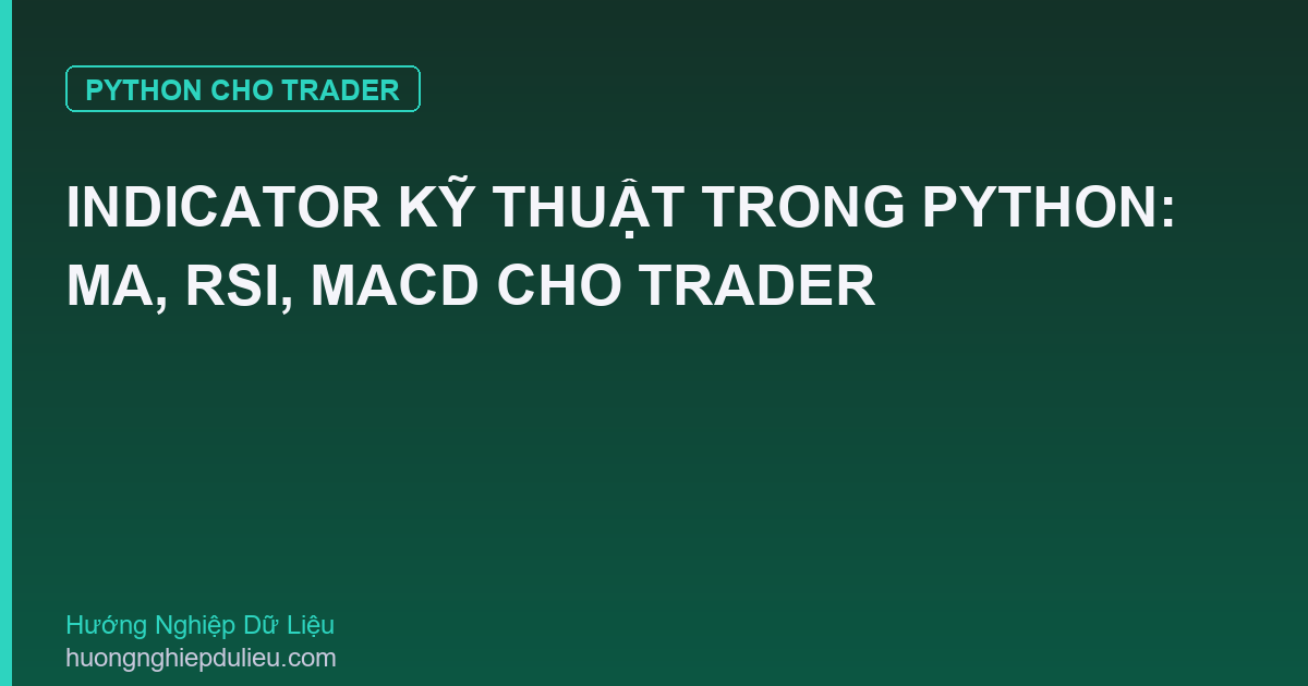Indicator Kỹ Thuật Trong Python: MA, RSI, MACD Cho Trader