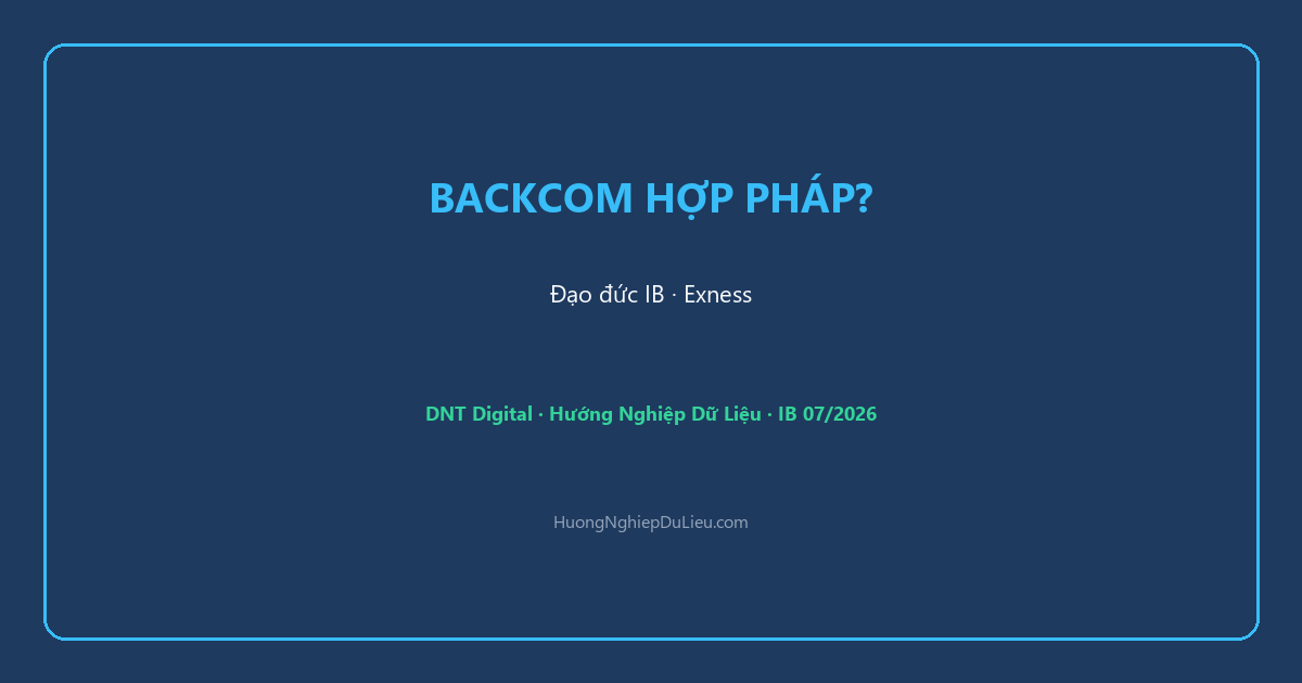 Backcom và hoa hồng IB Exness có hợp pháp và đạo đức không?