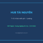 Hub tài nguyên miễn phí: 7 bài marketing IB + 12 Backcom + 6 công cụ AI + Landing khóa học