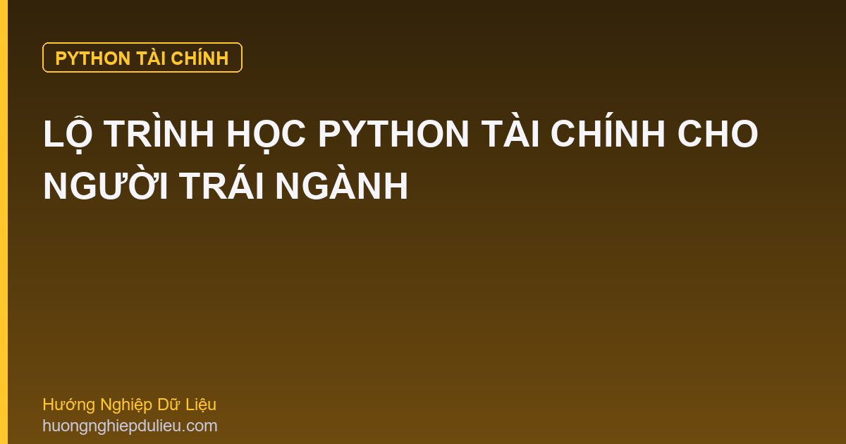 Lộ Trình Học Python Tài Chính Cho Người Trái Ngành