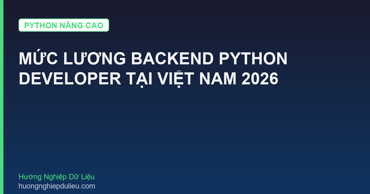 Mức Lương Backend Python Developer Tại Việt Nam 2026