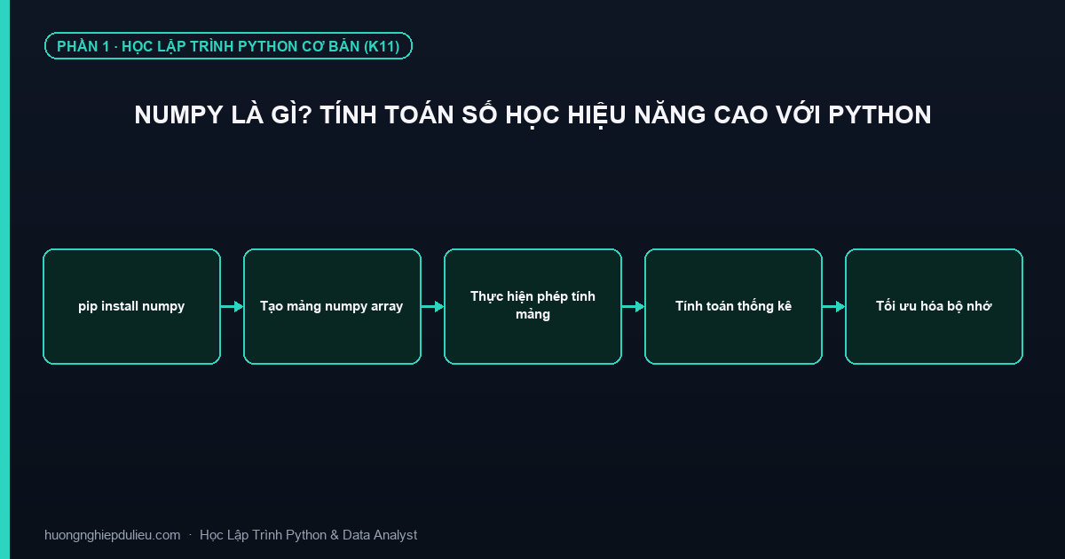 NumPy Là Gì? Tính Toán Số Học Hiệu Năng Cao Với Python