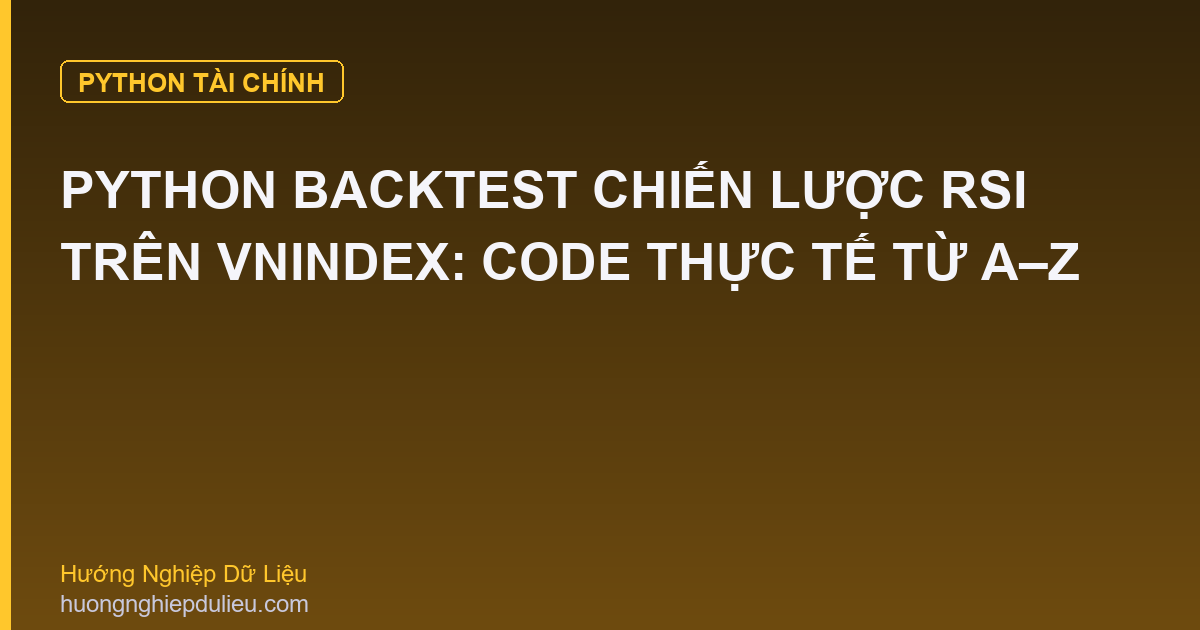 Python Backtest Chiến Lược RSI Trên VNIndex: Code Thực Tế Từ A–Z