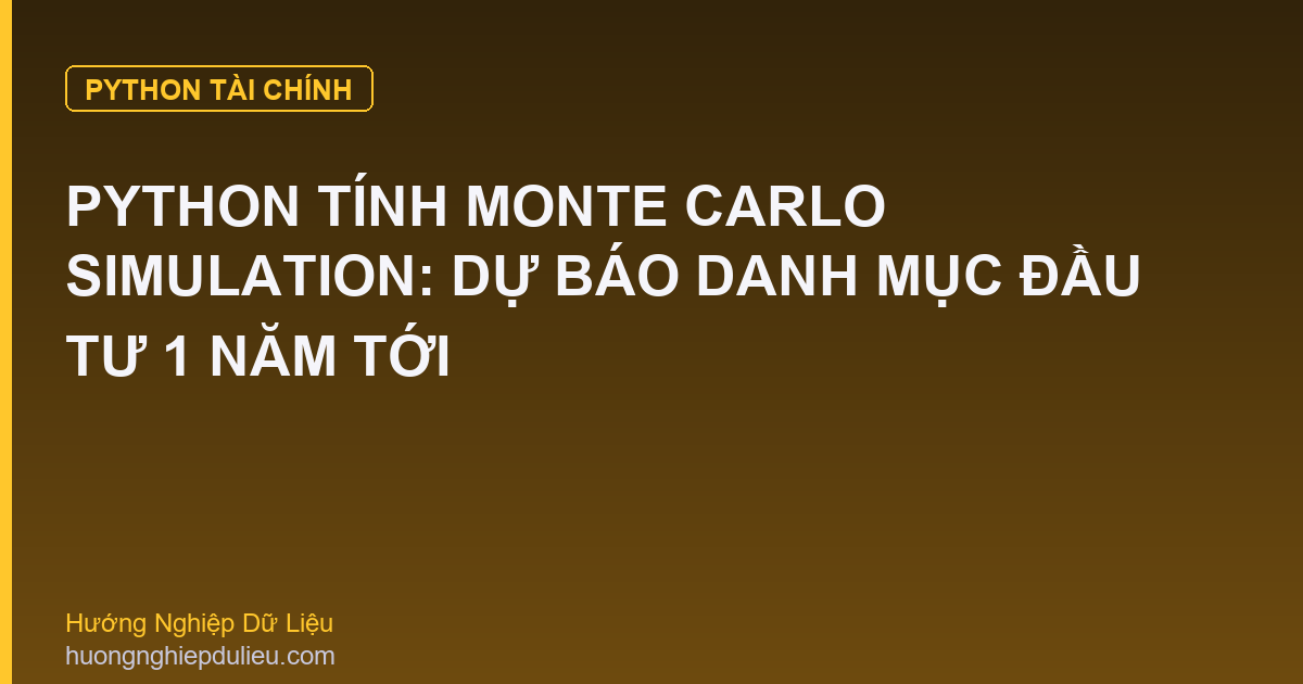 Python Tính Monte Carlo Simulation: Dự Báo Danh Mục Đầu Tư 1 Năm Tới