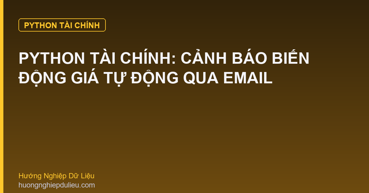 Python Tài Chính: Cảnh Báo Biến Động Giá Tự Động Qua Email