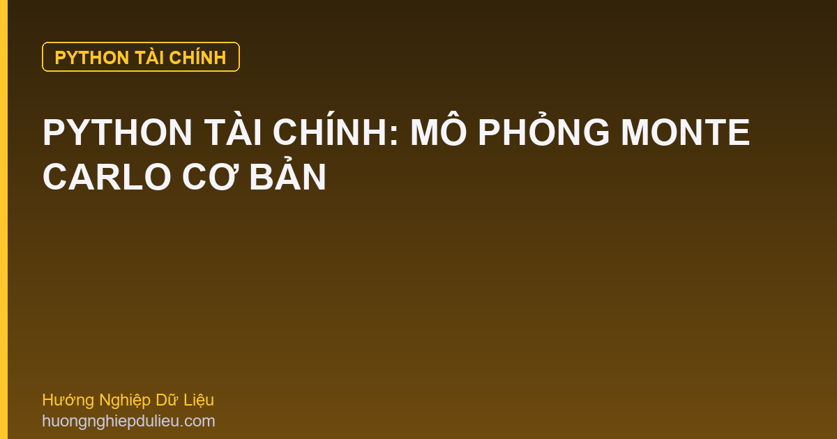 Python Tài Chính: Mô Phỏng Monte Carlo Cơ Bản