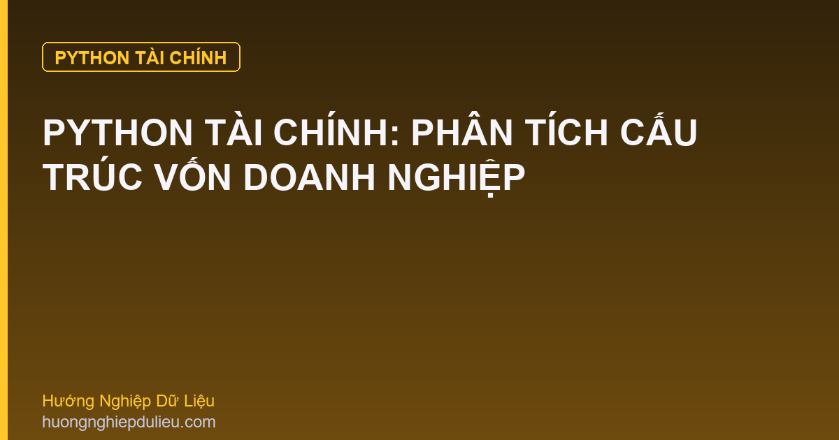 Python Tài Chính: Phân Tích Cấu Trúc Vốn Doanh Nghiệp