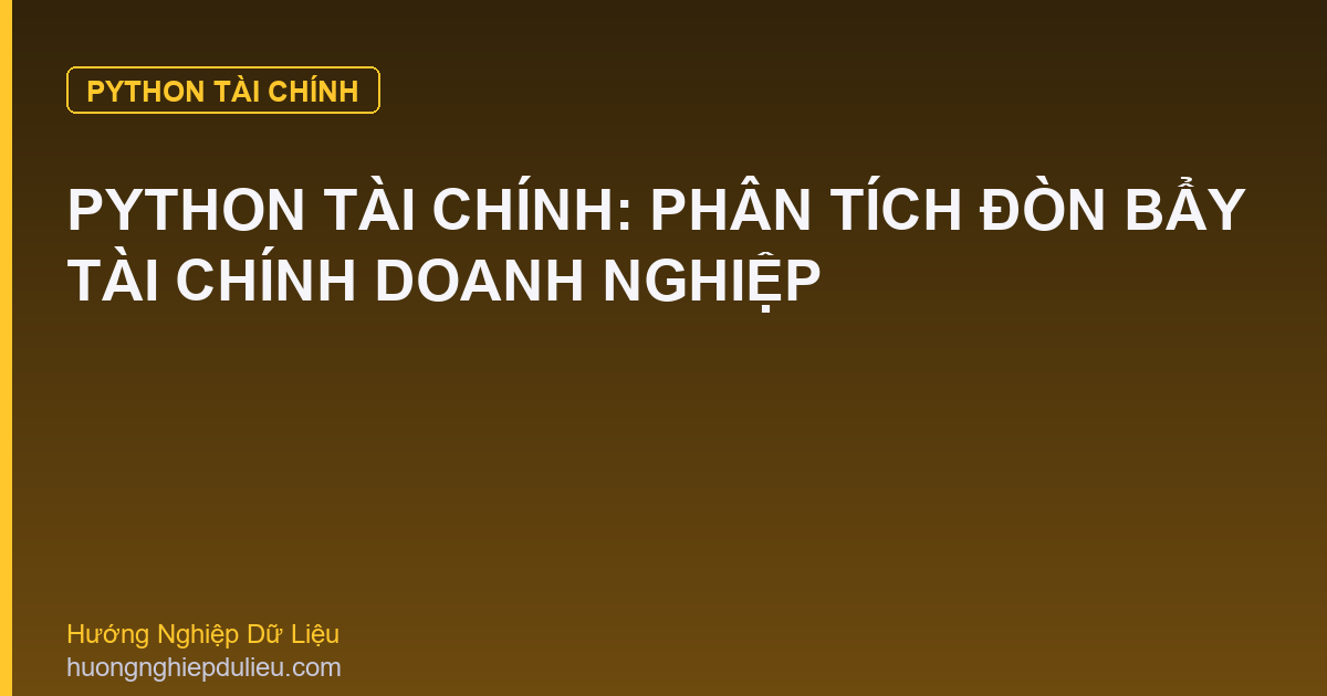 Python Tài Chính: Phân Tích Đòn Bẩy Tài Chính Doanh Nghiệp