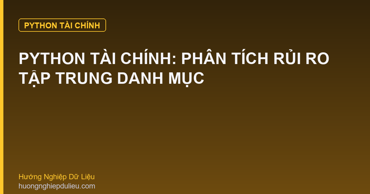 Python Tài Chính: Phân Tích Rủi Ro Tập Trung Danh Mục