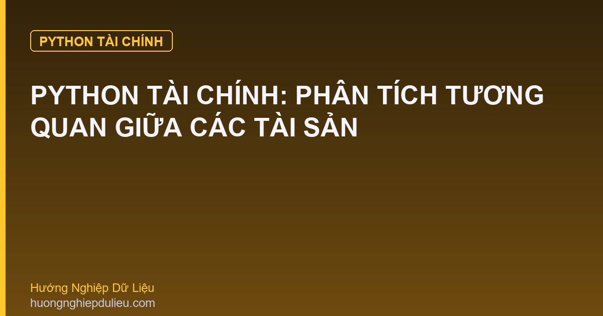 Python Tài Chính: Phân Tích Tương Quan Giữa Các Tài Sản