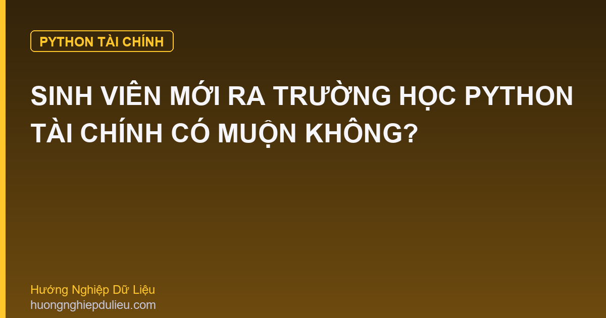 Sinh Viên Mới Ra Trường Học Python Tài Chính Có Muộn Không?