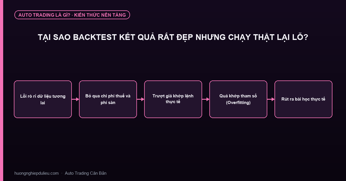 Tại Sao Backtest Kết Quả Rất Đẹp Nhưng Chạy Thật Lại Lỗ?