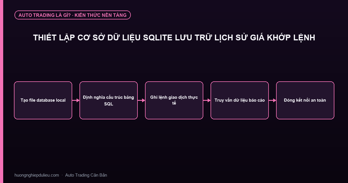 Thiết Lập Cơ Sở Dữ Liệu SQLite Lưu Trữ Lịch Sử Giá Khớp Lệnh