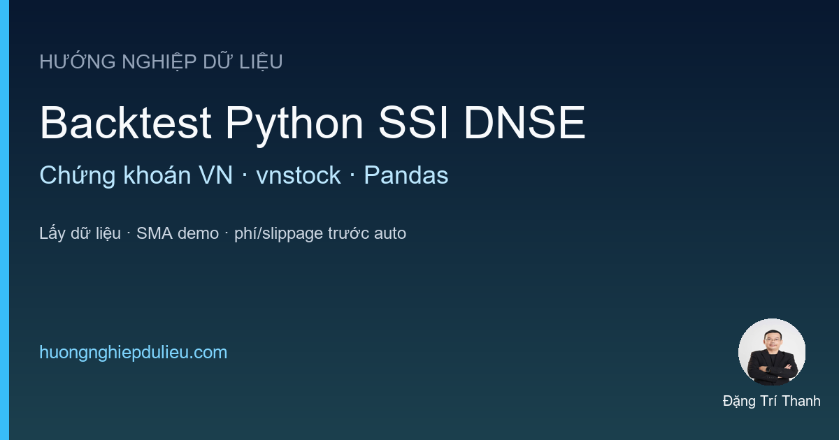 Hướng Dẫn Backtest Chiến Lược Trên Chứng Khoán VN Với Python (SSI/DNSE)