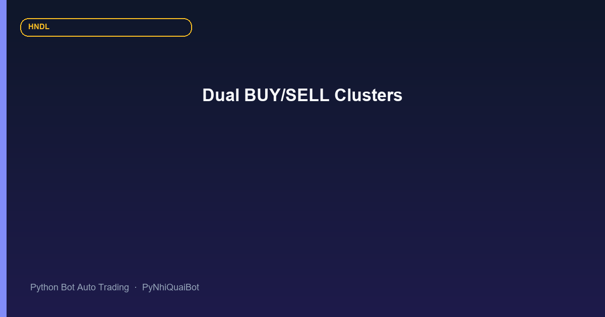 Kiến trúc hai cụm BUY 6111 và SELL 6112 trong Python Bot Auto Trading PyNhiQuaiBot