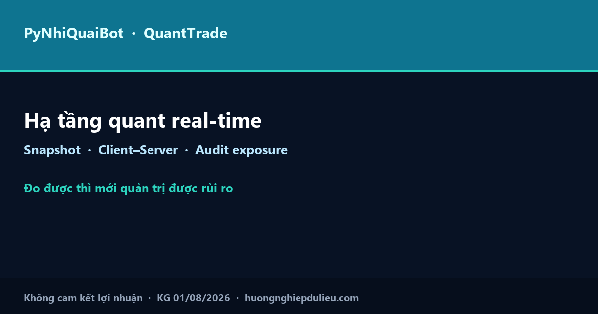 QuantTrade: hạ tầng quant real-time — Snapshot + Client–Server để audit exposure