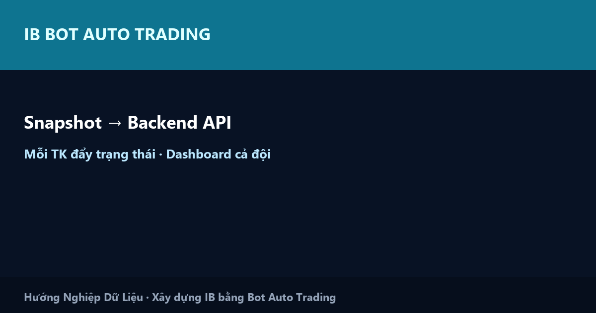 Snapshot tài khoản về Backend API trong IB Bot Auto Trading