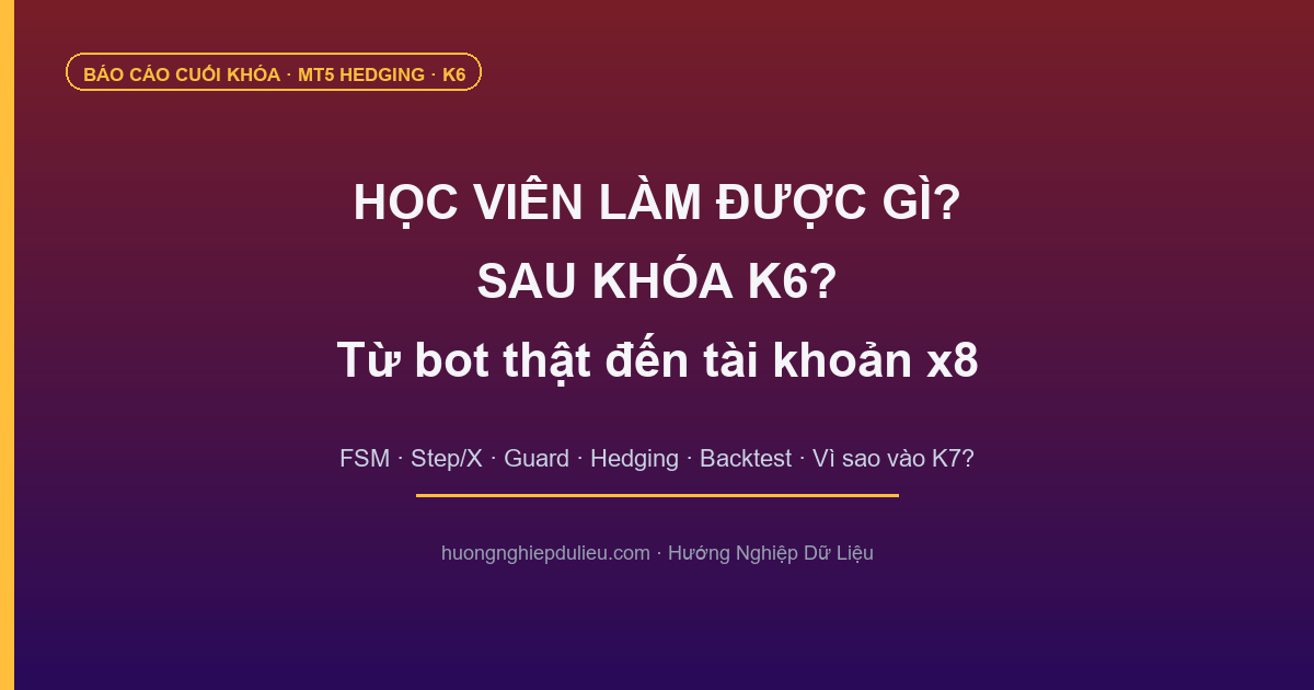 Báo Cáo Cuối Khóa MT5 K6 — Học Viên Làm Được Gì? Vì Sao Nên Vào K7? | HNDL