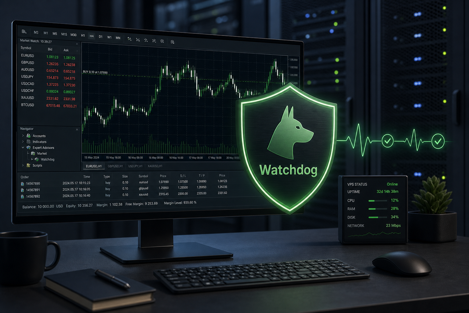 EA Watchdog trên MT5: vì sao trader cần “người gác cổng” cho bot, không chỉ cần bot chạy lệnh